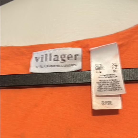 Orange Cap Sleeve Crop T-Shirt - Picture 2 of 3